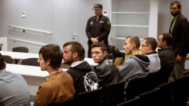 Los raperos de 'La Insurgencia' durante el juicio Los raperos de 'La Insurgencia' durante el juicio