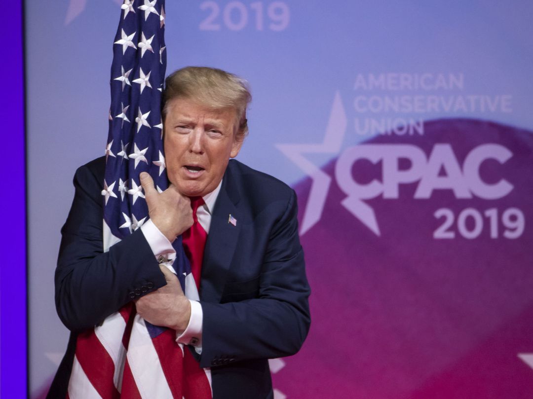 El presidente de Estados Unidos, Donald Trump, durante su discurso de este sábado en la conferencia CPAC El presidente de Estados Unidos, Donald Trump, durante su discurso de este sábado en la conferencia CPAC
