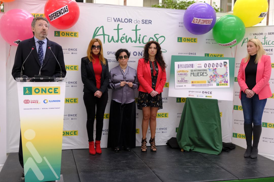 La Once reclama mayor reconocimiento a la mujer con el cupón del 8 de marzo La Once reclama mayor reconocimiento a la mujer con el cupón del 8 de marzo