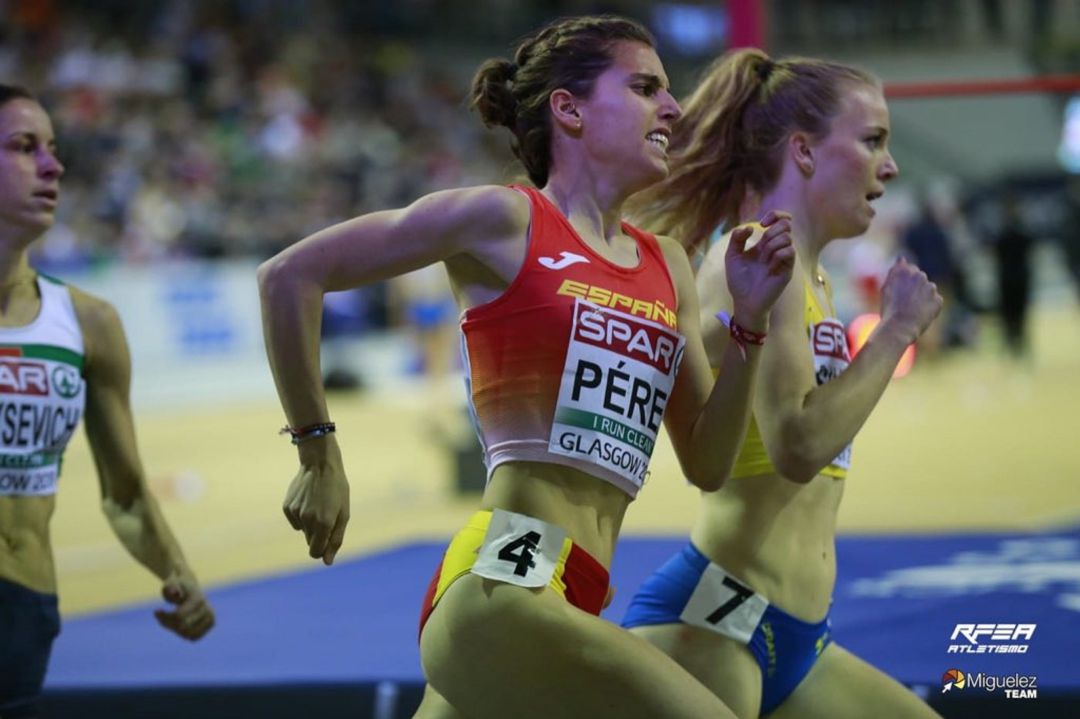 Marta Pérez, durante la semifinal del Europeo de Glasgow. Marta Pérez, durante la semifinal del Europeo de Glasgow.