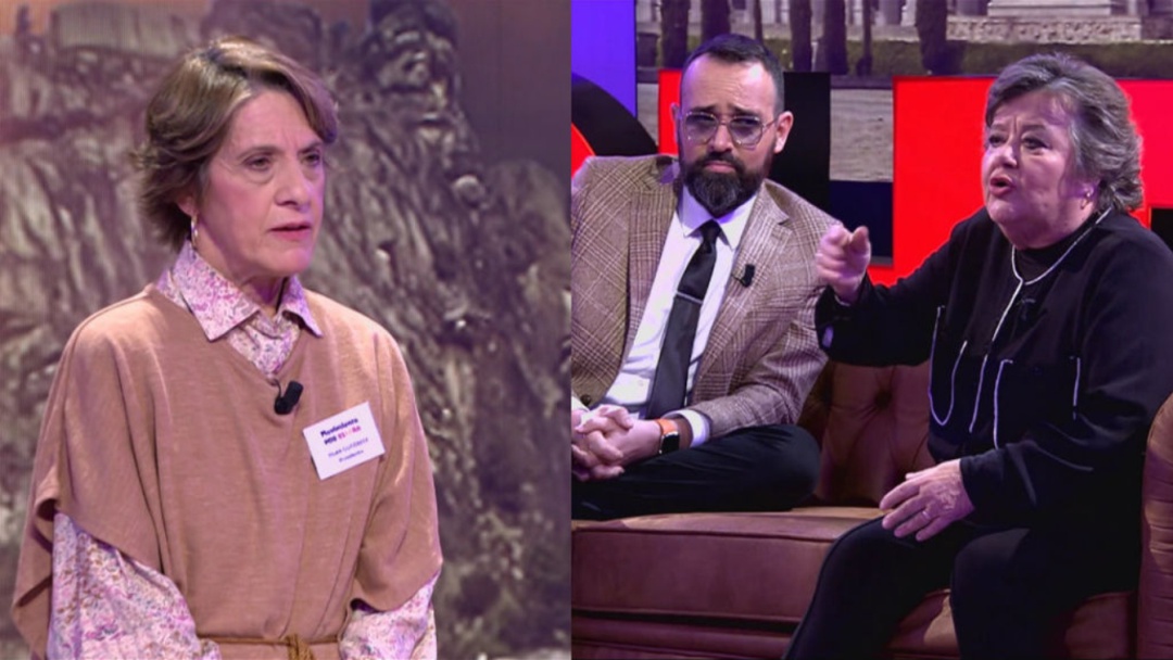 Pilar Gutiérrez y Cristina Almeida, cara a cara en 'Chester' Pilar Gutiérrez y Cristina Almeida, cara a cara en 'Chester'