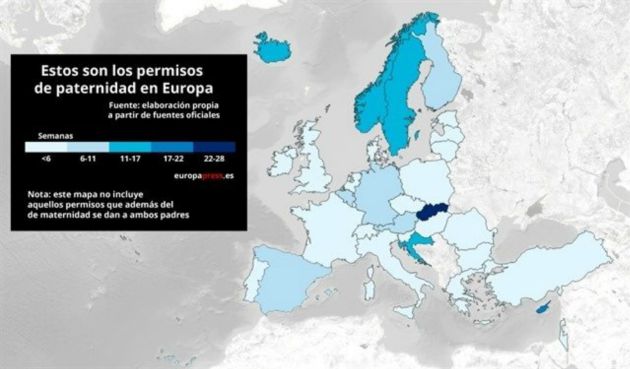 Permisos de paternidad en Europa. Permisos de paternidad en Europa.