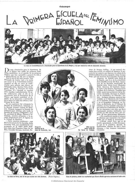 ¿La primera escuela de feminismo español? ¿La primera escuela de feminismo español?