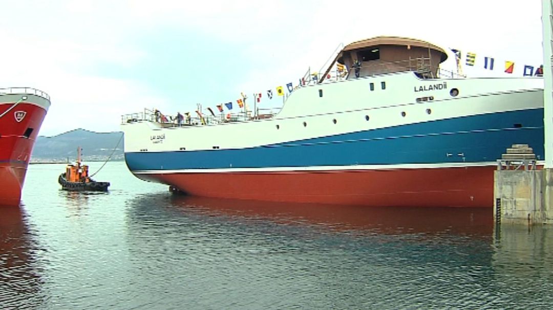 El pesquero Lalandii es el primero de los siete buques encargados por Nueva Pescanova para renovar su flota El pesquero Lalandii es el primero de los siete buques encargados por Nueva Pescanova para renovar su flota