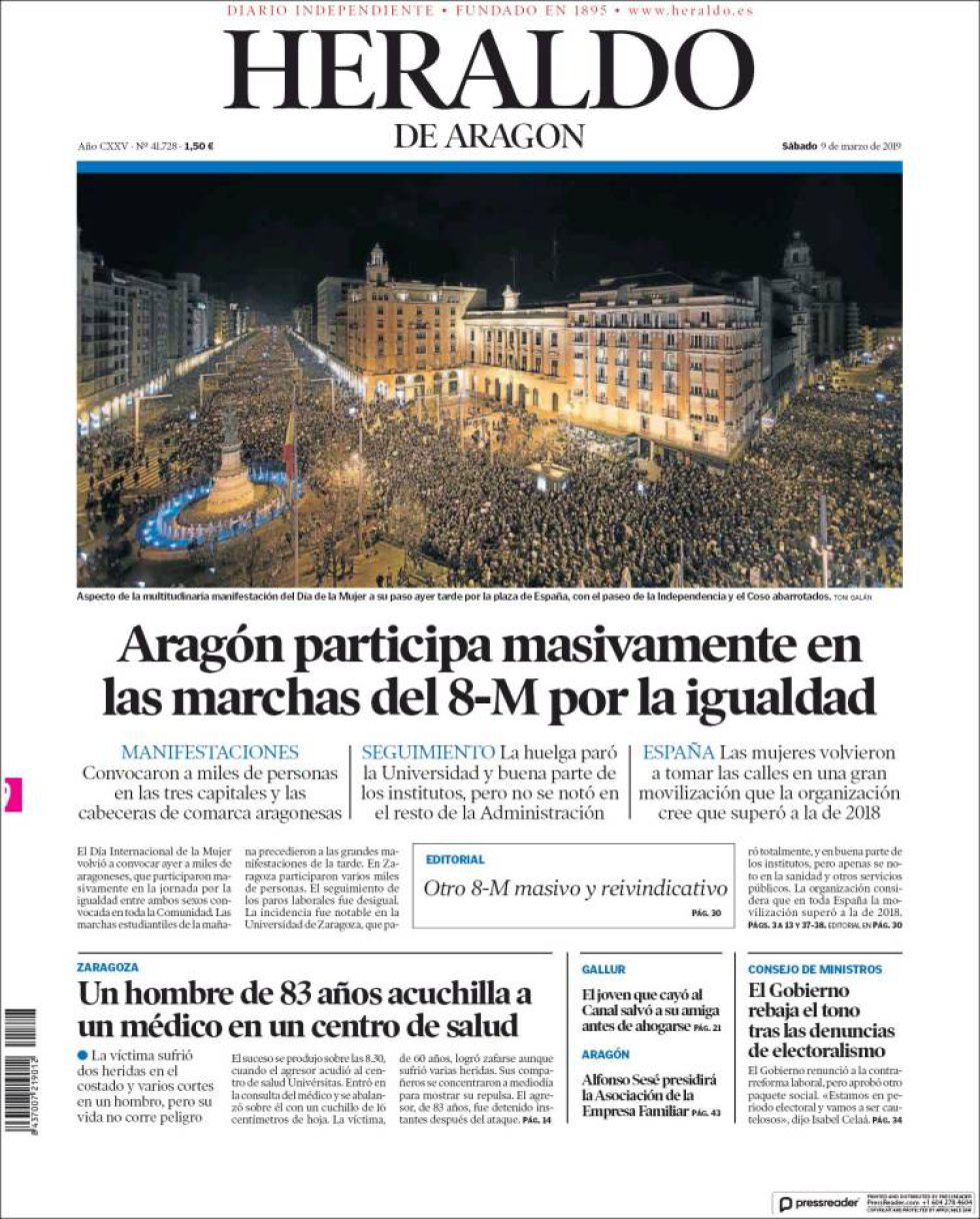 Portada de HERALDO el 9M Portada de HERALDO el 9M