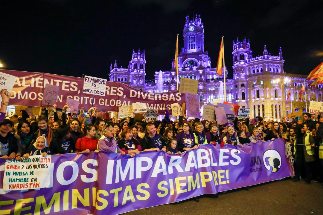Manifestación de la huelga feminista en Madrid
Manifestación de la huelga feminista en Madrid