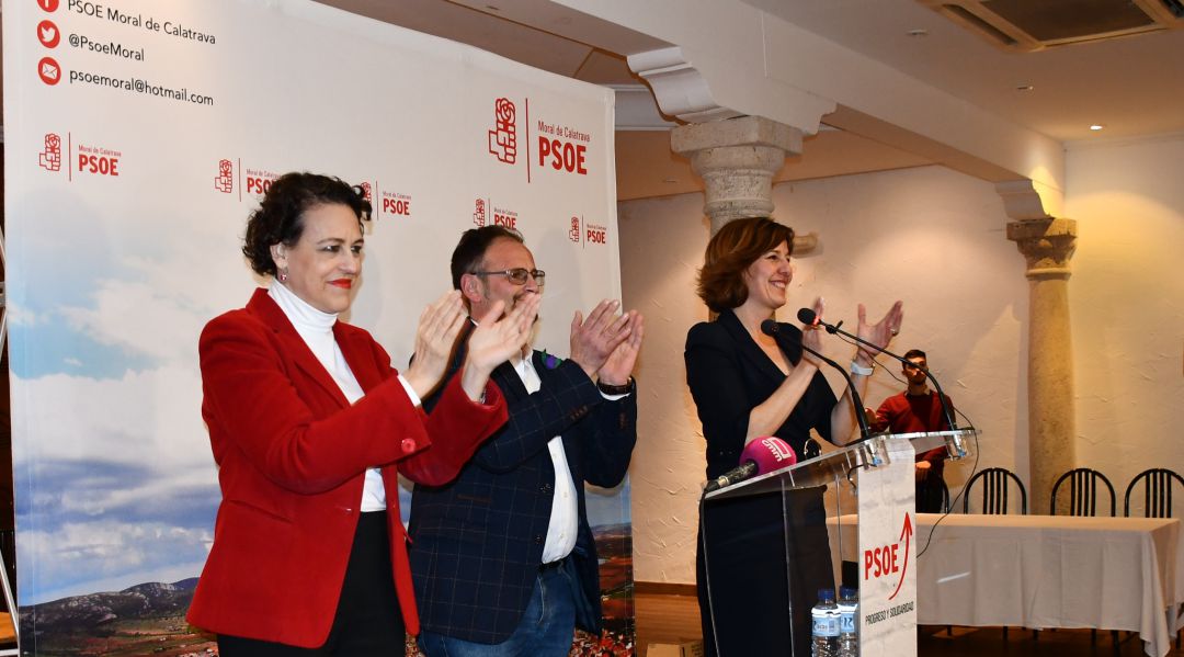 Magdalena Valerio respalda a los candidatos del PSOE de Moral y Malagón Magdalena Valerio respalda a los candidatos del PSOE de Moral y Malagón
