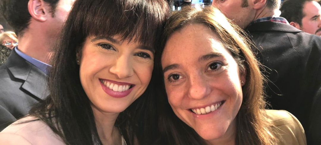 Eva Martínez Acón e Inés rey en el mitin de Pedro Sánchez en A Coruña Eva Martínez Acón e Inés rey en el mitin de Pedro Sánchez en A Coruña