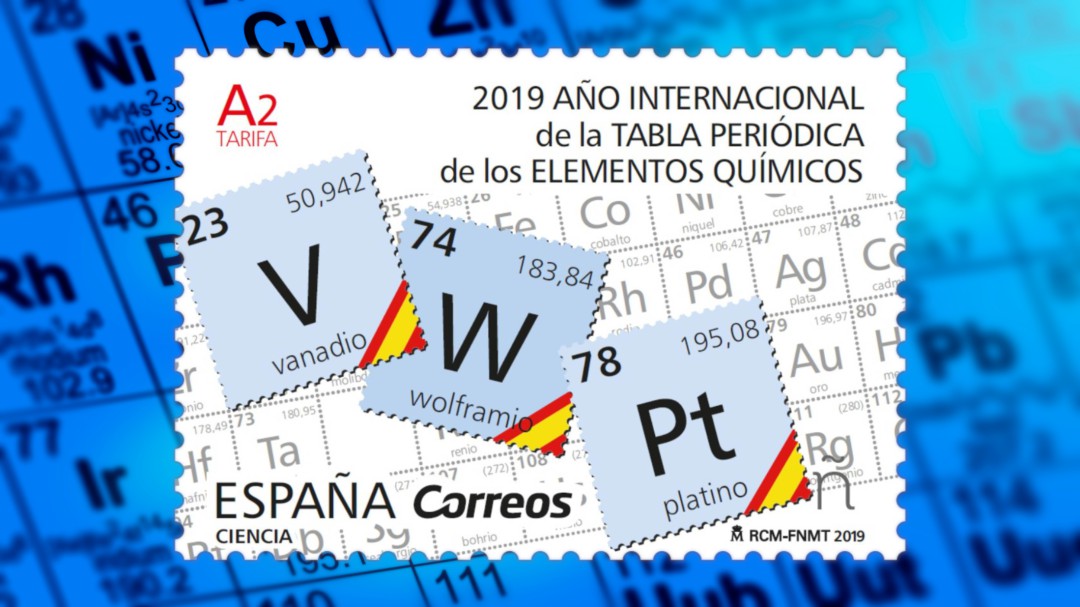 La UA acoge la presentación del sello dedicado a la tabla periódica