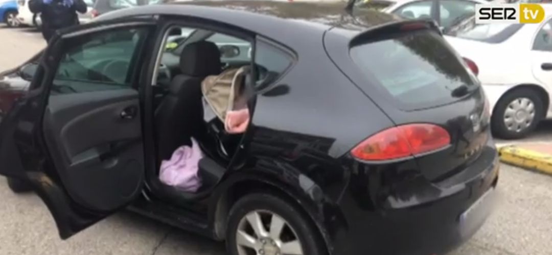 El coche robado con un bebé dentro El coche robado con un bebé dentro