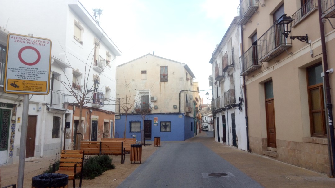 Calle Sandunga, la primera en Dénia con cámaras de control de táfico
