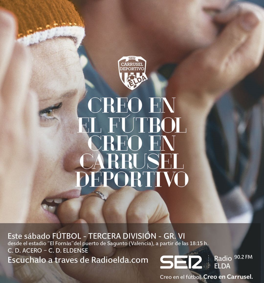 C. D. Acero - C. D. Eldense en www.radioelda.com (S. 18:15 h) C. D. Acero - C. D. Eldense en www.radioelda.com (S. 18:15 h)
