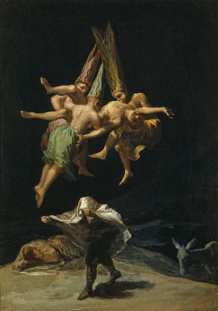 Vuelo de brujas de Francisco de Goya. Vuelo de brujas de Francisco de Goya.