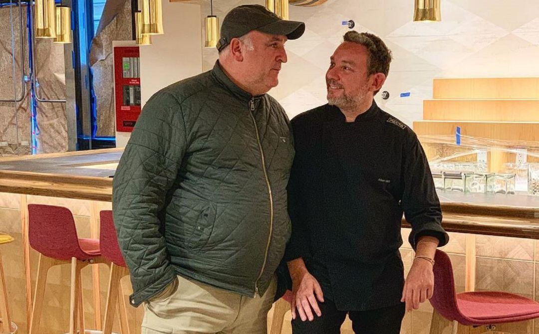José Andrés y Albert Adrià. José Andrés y Albert Adrià.