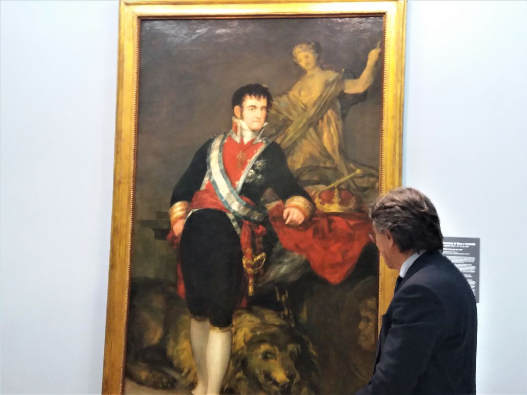 Retrato de Fernado VII, obra de Francisco de Goya que se muestra como obra invitada hasta junio en el Museo de Bellas Artes de Asturias, cedido por el Museo de Arte de Santander. Retrato de Fernado VII, obra de Francisco de Goya que se muestra como obra invitada hasta junio en el Museo de Bellas Artes de Asturias, cedido por el Museo de Arte de Santander.