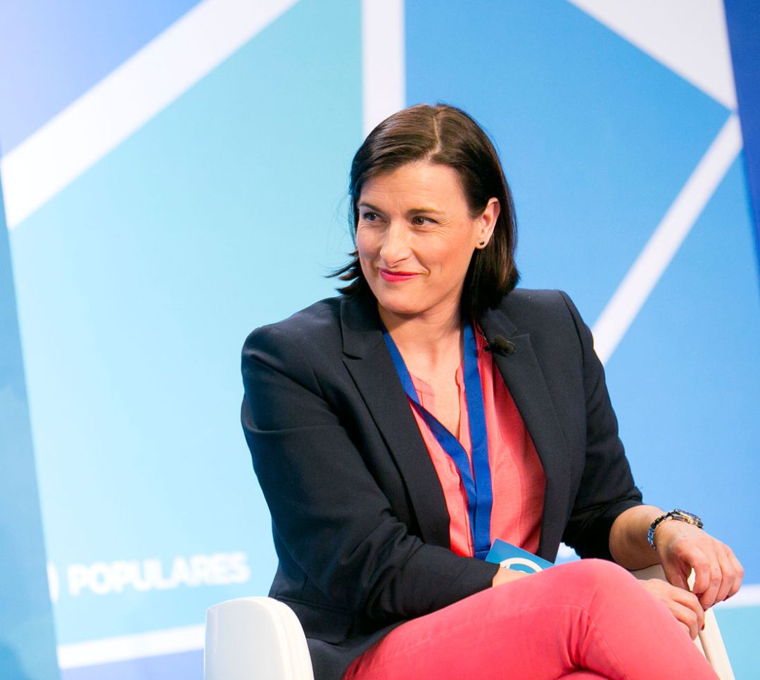 Gema Igual, en un acto del PP. Gema Igual, en un acto del PP.
