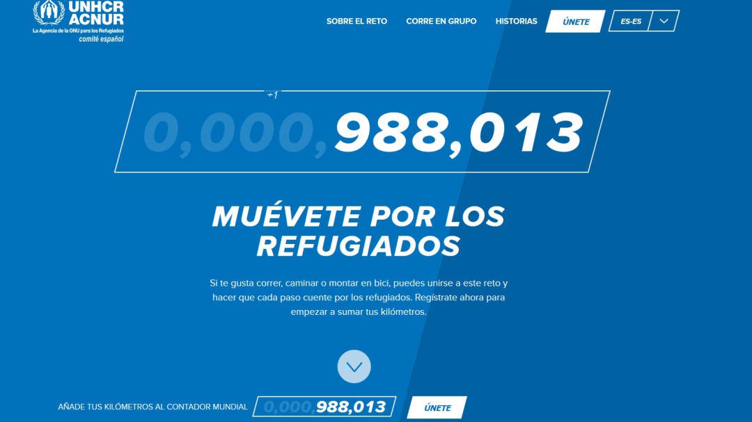 Suma tus kilómetros por los refugiados