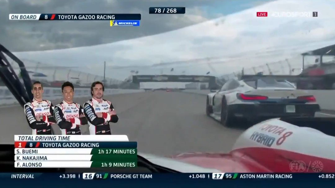 Los espectaculares doblajes de Fernando Alonso en Sebring