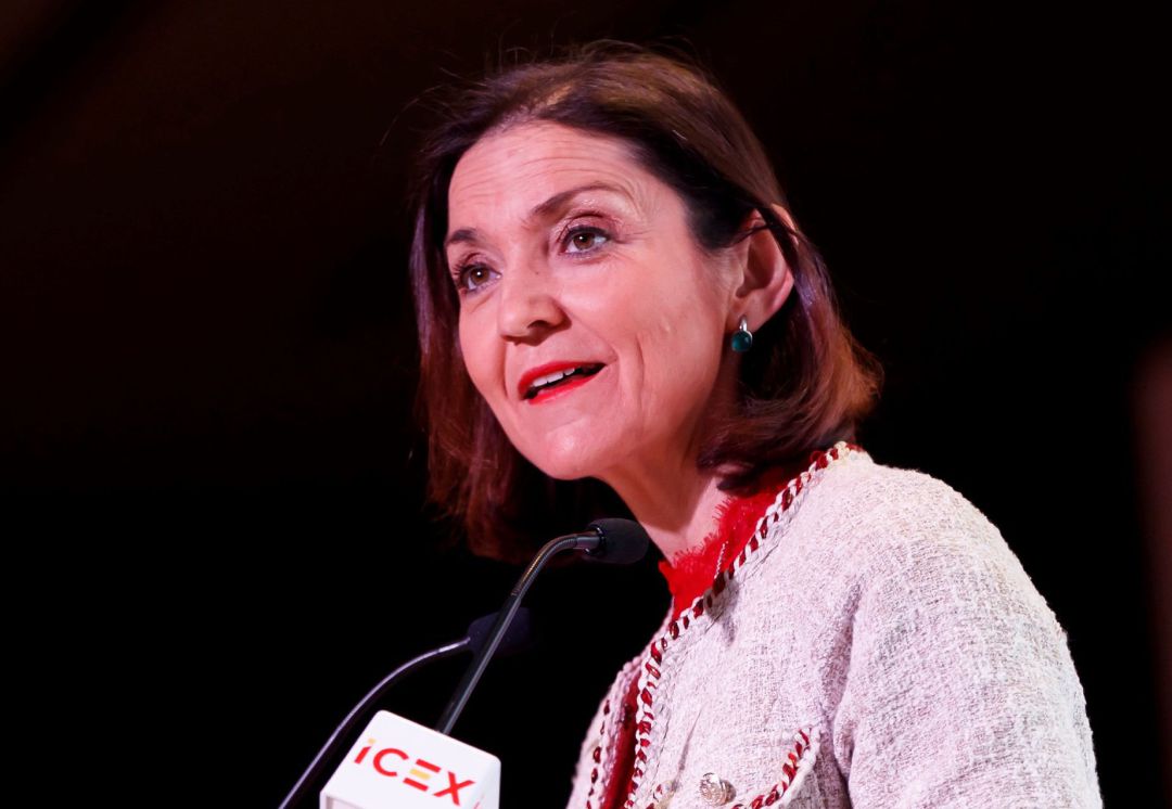 La ministra de Industria, Comercio y Turismo de España, María Reyes Maroto, intervino el pasado martes durante la inauguración del Encuentro para la Inversión y el Comercio España La ministra de Industria, Comercio y Turismo de España, María Reyes Maroto, intervino el pasado martes durante la inauguración del Encuentro para la Inversión y el Comercio España