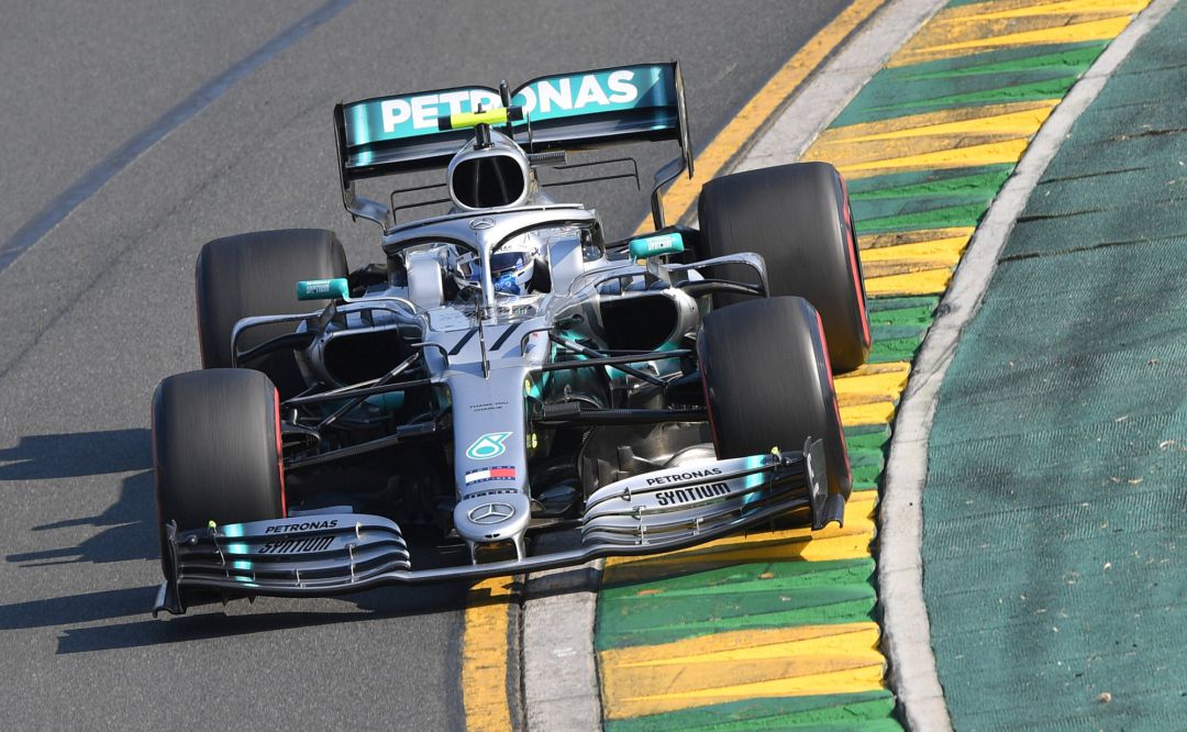 El Mercedes de Vallteri Bottas durante el GP Australia El Mercedes de Vallteri Bottas durante el GP Australia