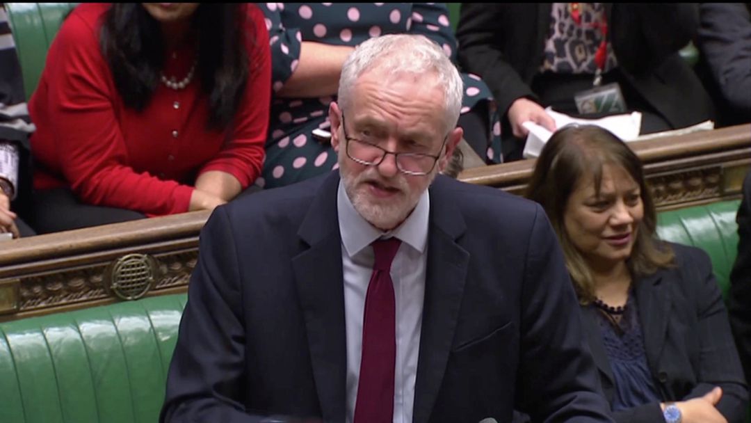 El lider de la Muy Leal Oposicion de Su Majestad, Jeremy Corbyn, durante una intervención en la Cámara de los Comunes El lider de la Muy Leal Oposicion de Su Majestad, Jeremy Corbyn, durante una intervención en la Cámara de los Comunes