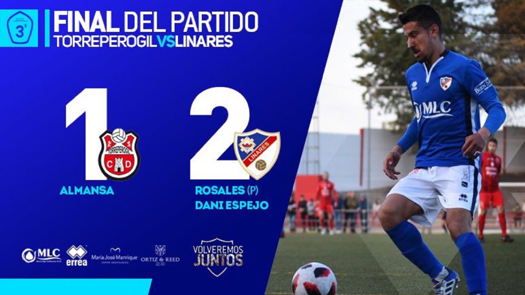 Un misil de Espejo en el descuento le da la victoria al Linares Deportivo