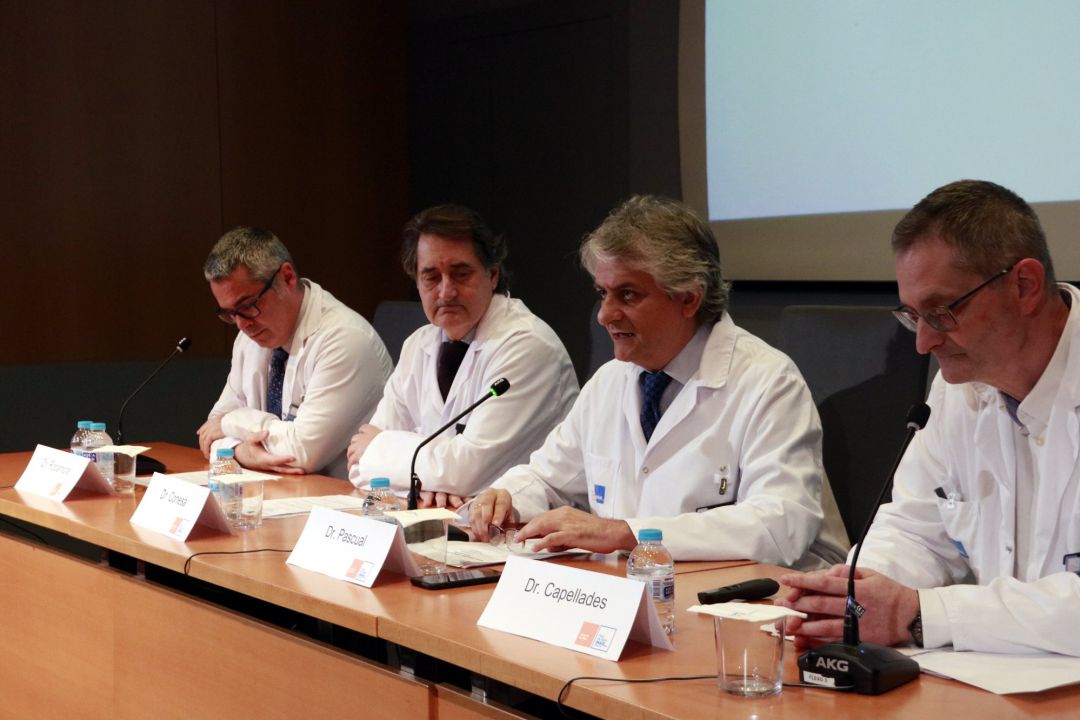El jefe de la Unidad de Epilepsia Rodrigo Rocamora; el jefe de neurología Gerard Conesa; el director médico, Julio Pascual, y el jefe de Neurología, Jaume Capellades. El jefe de la Unidad de Epilepsia Rodrigo Rocamora; el jefe de neurología Gerard Conesa; el director médico, Julio Pascual, y el jefe de Neurología, Jaume Capellades.