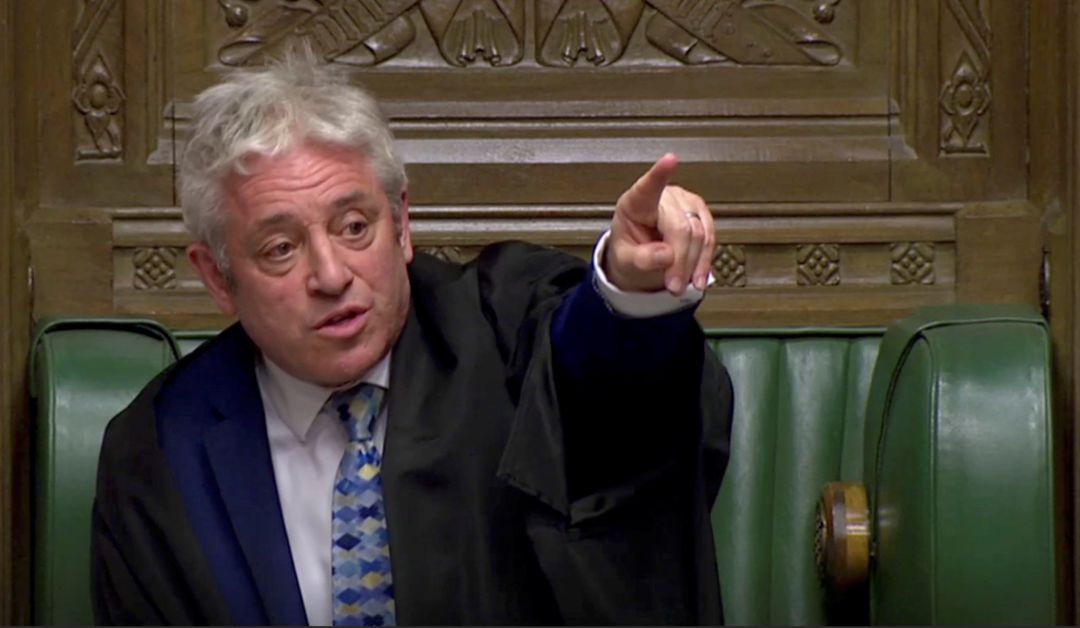 El 'speaker' de la Cámara de los Comunes, John Bercow El 'speaker' de la Cámara de los Comunes, John Bercow