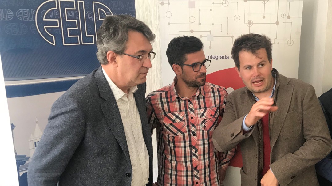 Daniel Velasco, al frente de los jóvenes empresarios de FELE-Bierzo
