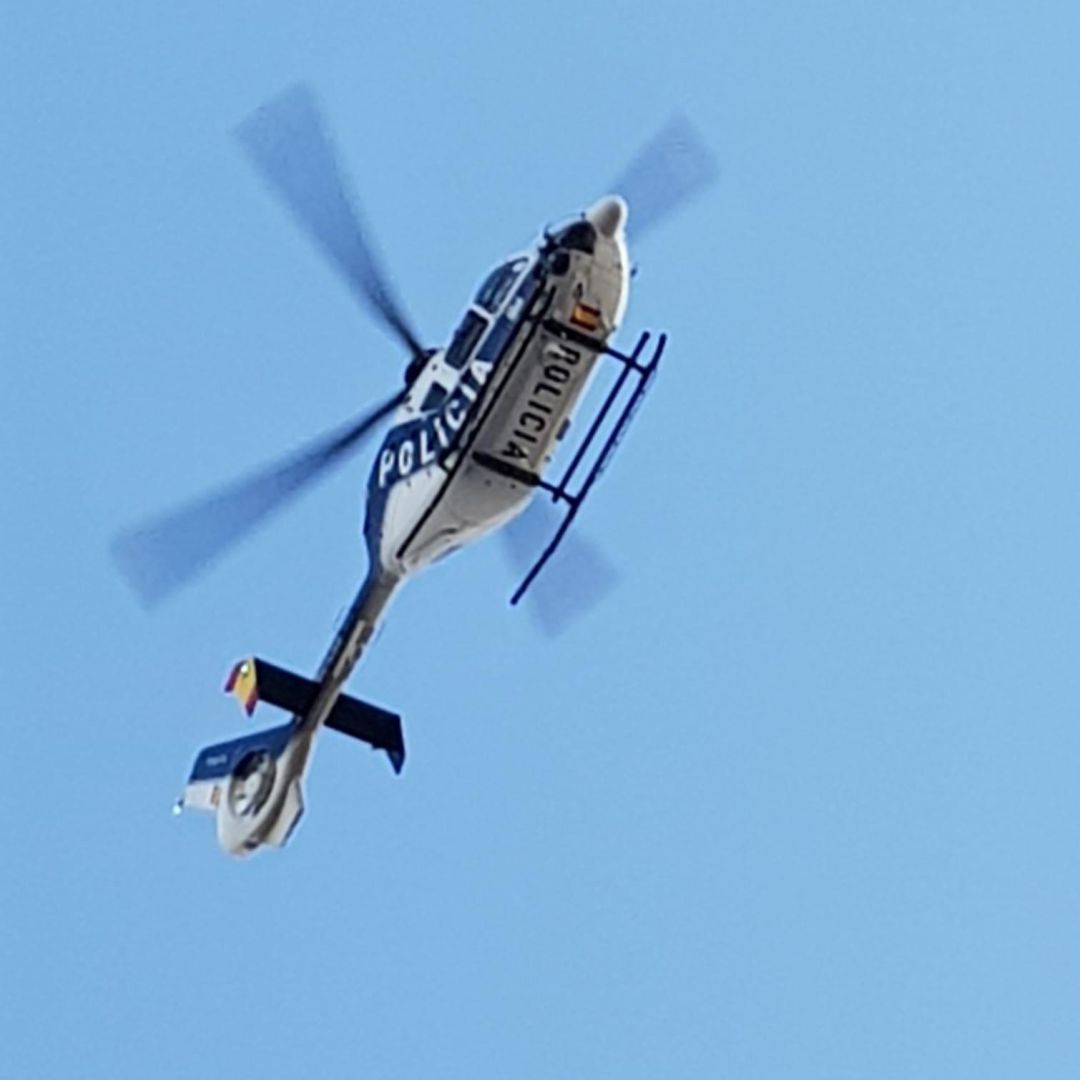 El helicóptero de la Policía Nacional ha internvenido en la operación El helicóptero de la Policía Nacional ha internvenido en la operación