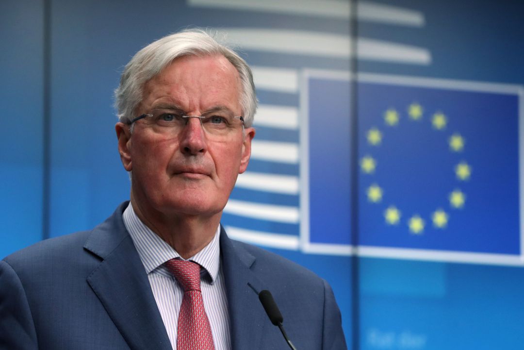 El negociador sobre el 'brexit' de la Unión Europea, Michel Barnier, en la rueda de prensa que ha concedido en Bruselas El negociador sobre el 'brexit' de la Unión Europea, Michel Barnier, en la rueda de prensa que ha concedido en Bruselas
