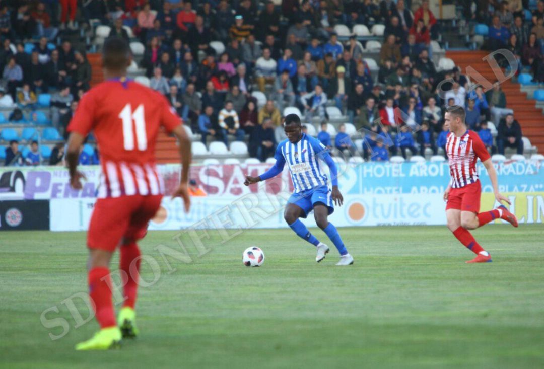 El jugador realizó un gran encuentro frente al Atlético Madrid B El jugador realizó un gran encuentro frente al Atlético Madrid B