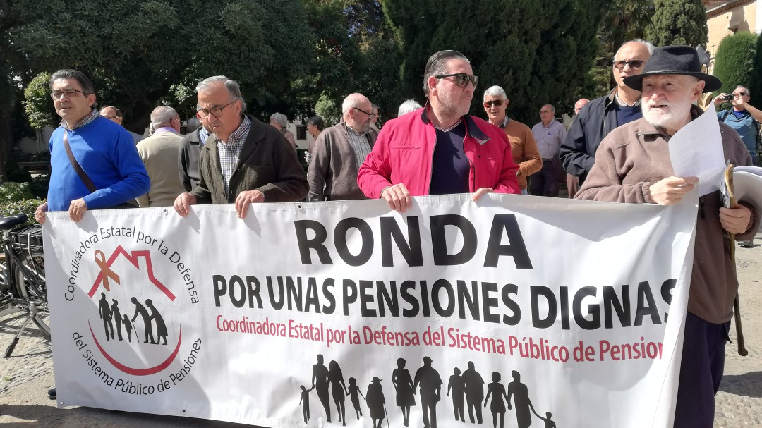 Se cumple un año de reivindicaciones en Ronda para mejorar las pensiones