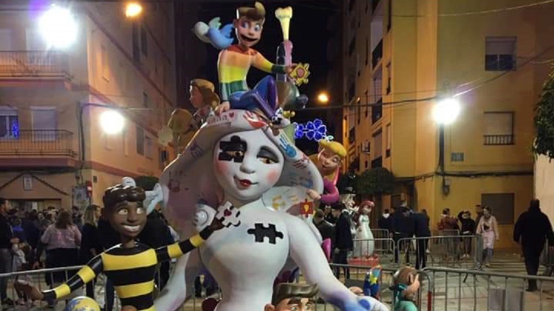 Un fallero de Alcobendas premiado por la diversidad e igualdad de su obra