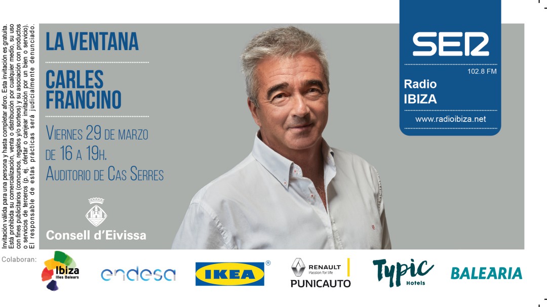 Carles Francino abre 'La Ventana' desde Ibiza el próximo 29 de marzo