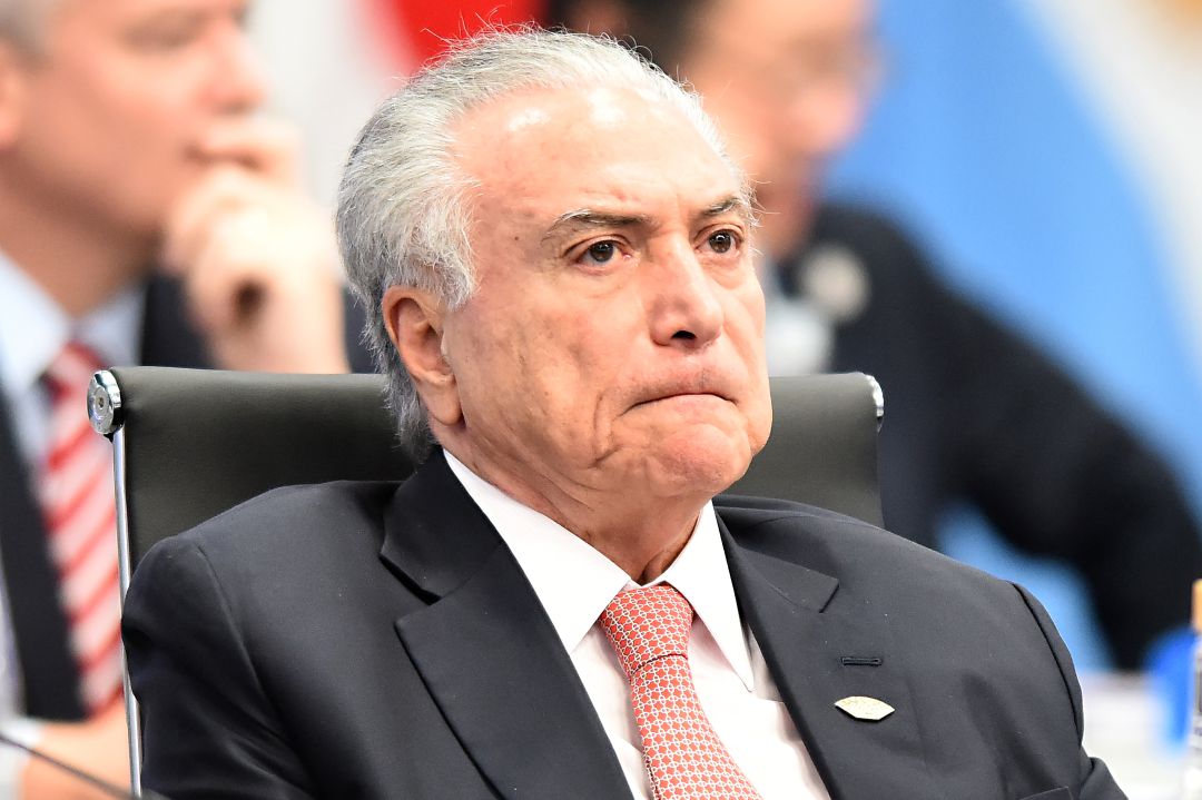 El expresidente brasileño Michel Temer durante el G20 El expresidente brasileño Michel Temer durante el G20