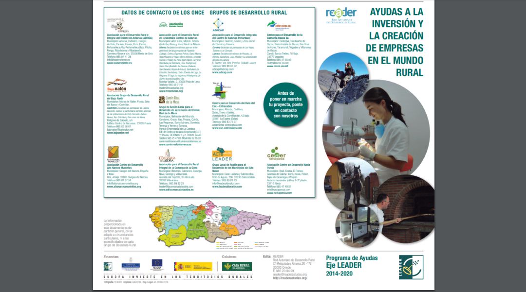 Información facilitada por los grupos de desarrollo local sobre los fondos LEADER a la diversificación en los municipios rurales Información facilitada por los grupos de desarrollo local sobre los fondos LEADER a la diversificación en los municipios rurales