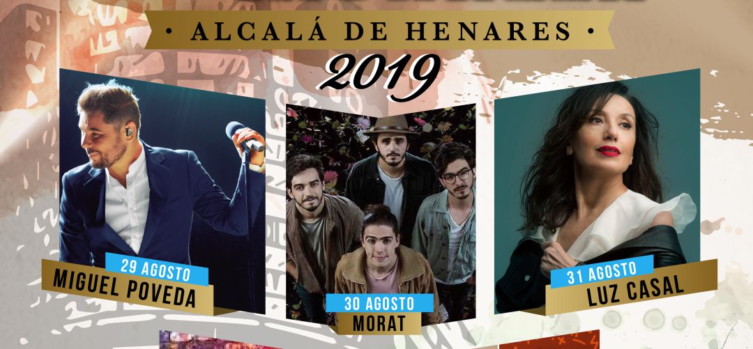 Conciertos. Fiestas populares.: Miguel Poveda, Luz Casal, Morat y Lola Índigo con Alfred actuarán en Alcalá Conciertos. Fiestas populares.: Miguel Poveda, Luz Casal, Morat y Lola Índigo con Alfred actuarán en Alcalá