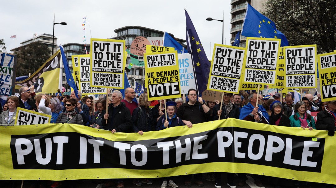 Las imágenes de la manifestación en favor de un segundo referéndum del 'brexit'