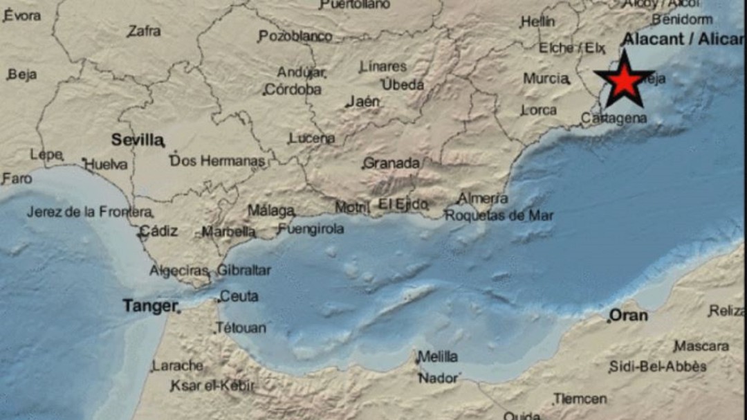 Movimiento sísmico en la Región de Murcia de magnitud 4.0 con epicentro en Cabo de Palos