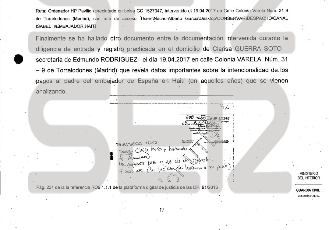 Investigan sobornos al embajador de España en Haití para lucrarse con el terremoto