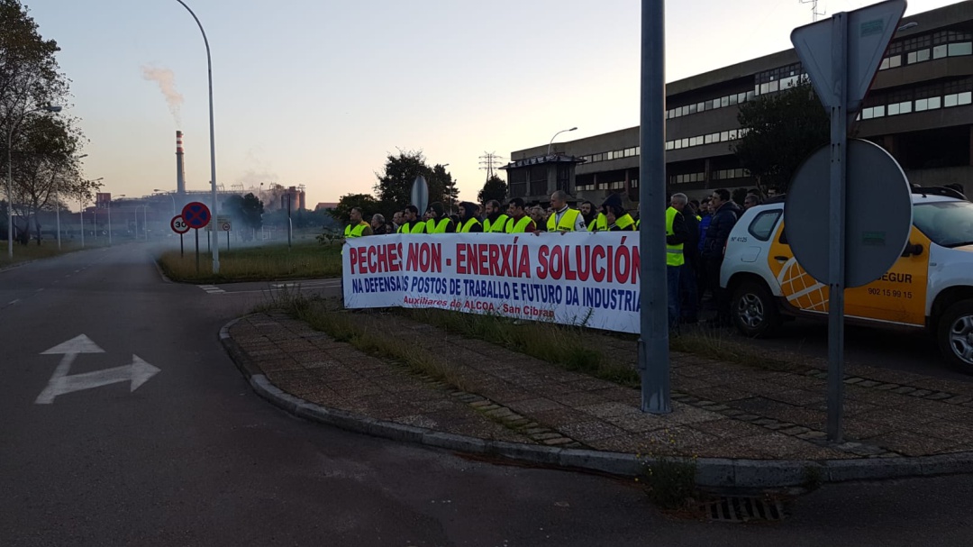 La plantilla de Alcoa San cibrao clamará en Madrid por su futuro