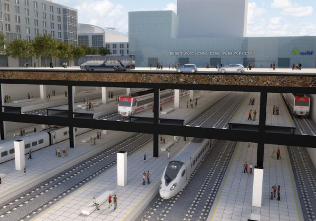 Sacan a información pública el soterramiento de la estación de AVE en Bilbao