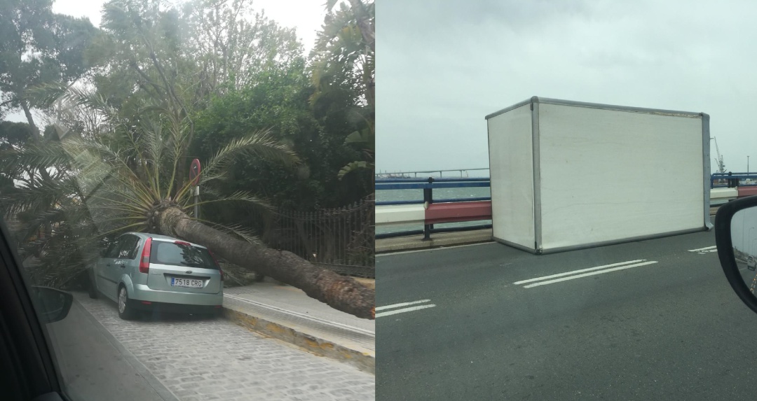 El temporal se hace notar en Cádiz El temporal se hace notar en Cádiz