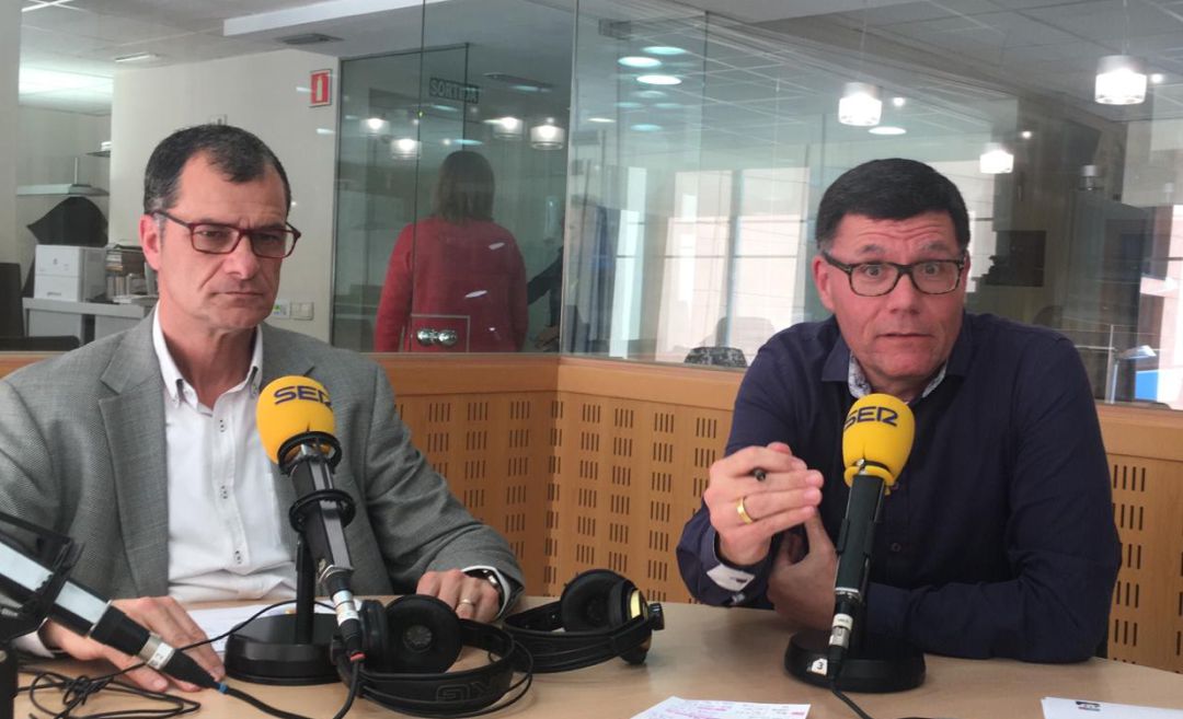 Joan Company i David Saura als estudis de Ràdio Girona Joan Company i David Saura als estudis de Ràdio Girona