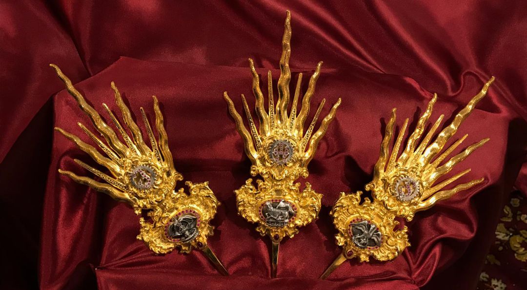 Nuevas potencias del Cristo del Prendimiento, que lucirá este Miércoles Santo Nuevas potencias del Cristo del Prendimiento, que lucirá este Miércoles Santo