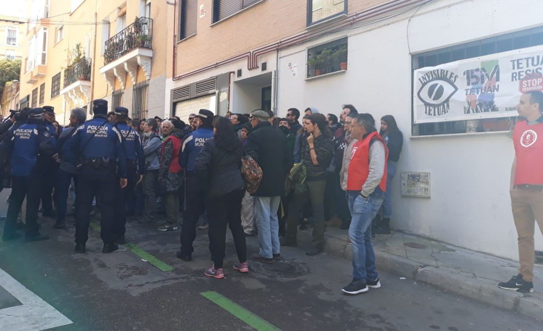 Suspendido un desahucio en Madrid. Suspendido un desahucio en Madrid.