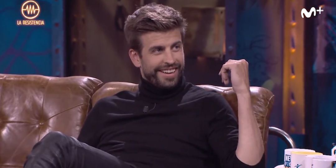 Gerard Piqué, durante la entrevista con La Resistencia Gerard Piqué, durante la entrevista con La Resistencia