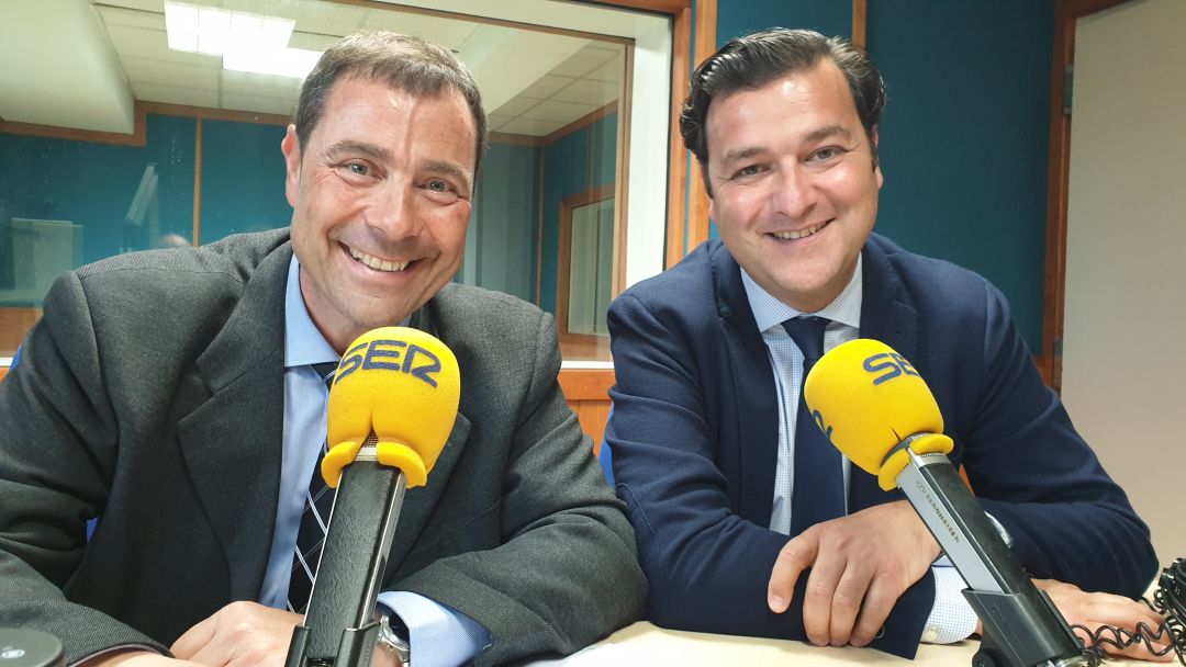 Jordi Finazzi y José Antonio Cabornero en el estudio de La Ventana de Cantabria Jordi Finazzi y José Antonio Cabornero en el estudio de La Ventana de Cantabria
