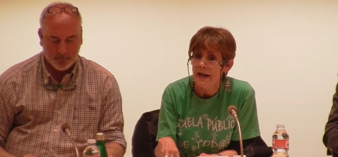 María Jesús Martín, portavoz de Ganemos durante el pleno municipal de Tres Cantos María Jesús Martín, portavoz de Ganemos durante el pleno municipal de Tres Cantos